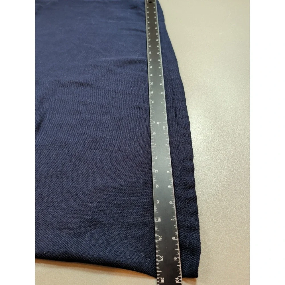 United Airlines First Class Cabin Blanket John Horsfall Navy Blue Travel Throw